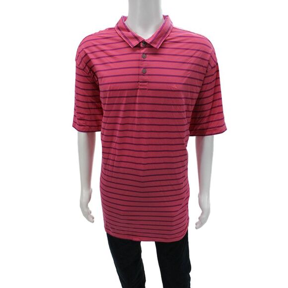 Tommy Bahama Other - Tommy Bahama Mens Striped Polo Shirt Pink Blue Size Extra Extra Extra Large Big